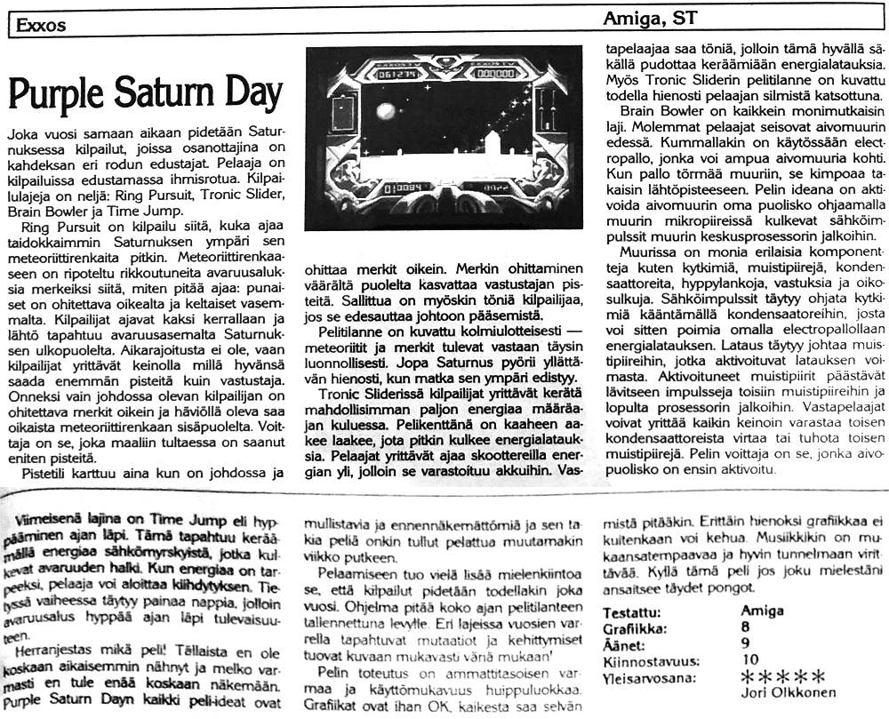 Purple Saturn Day